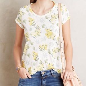 Anthropologie t.la floral tee, S